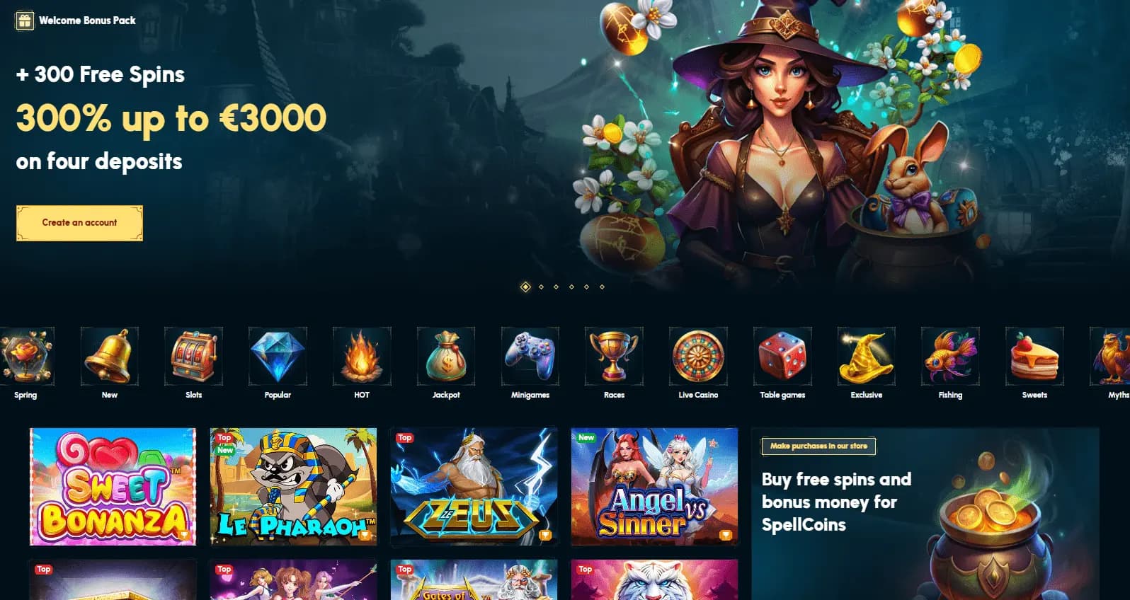 Spellwin casino free spins